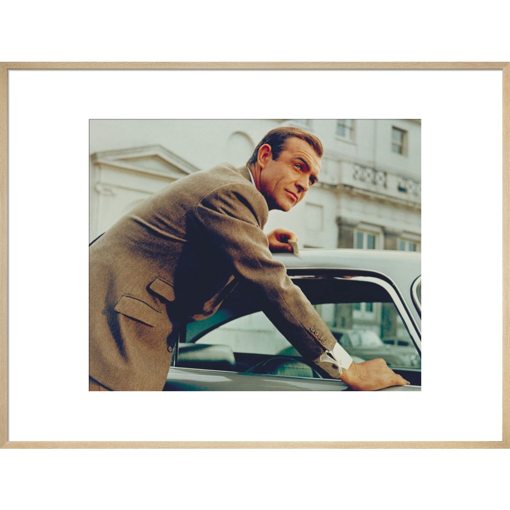 James Bond Goldfinger Sean Connery Film Still Framed Art Print - By King & McGaw