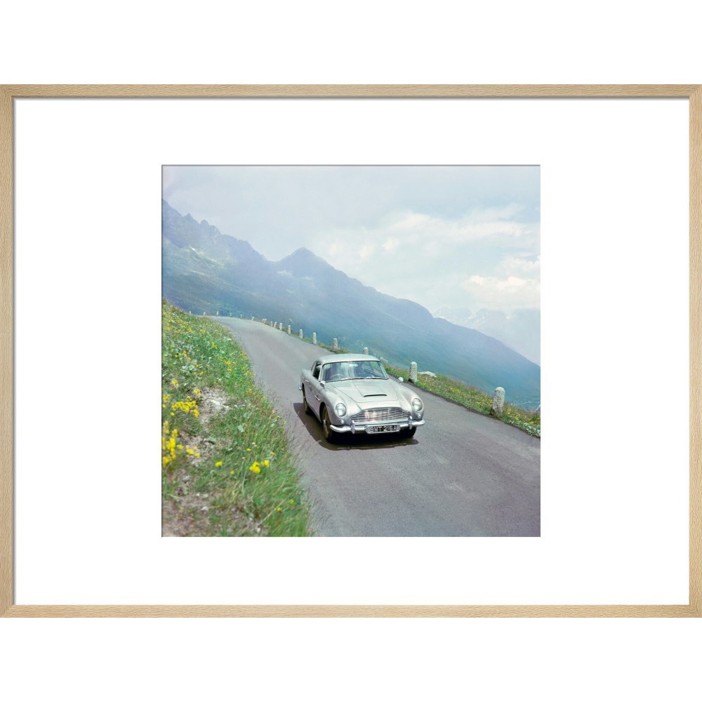 James Bond Goldfinger DB5 Film Still Framed Art Print - By King & McGaw