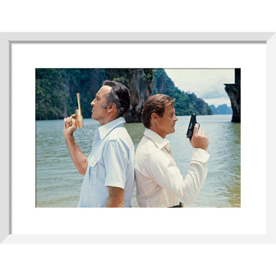 James Bond The Man With The Golden Gun Duel Film Still Framed Art Print - By King & McGaw