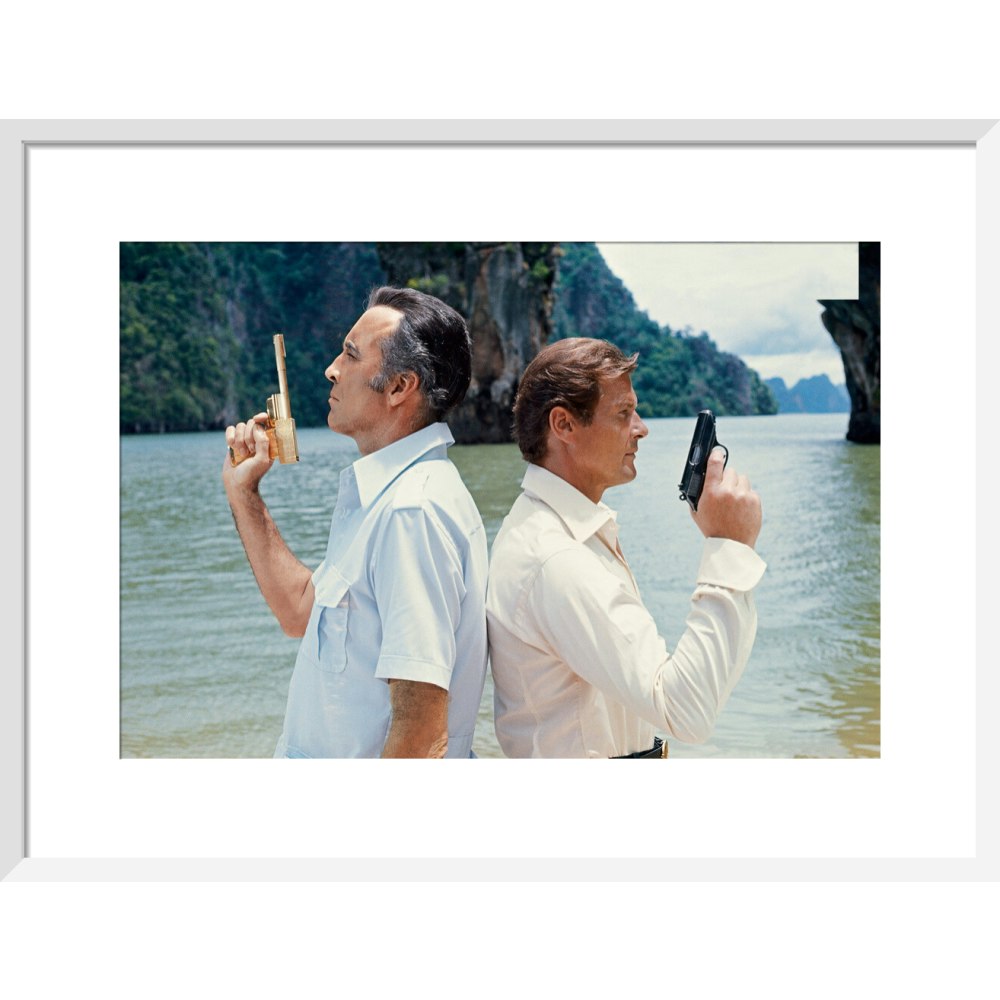 James Bond The Man With The Golden Gun Duel Film Still Framed Art Print - By King & McGaw