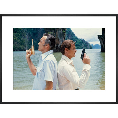 James Bond The Man With The Golden Gun Duel Film Still Framed Art Print - By King & McGaw
