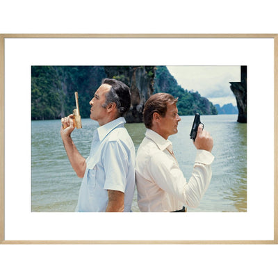 James Bond The Man With The Golden Gun Duel Film Still Framed Art Print - By King & McGaw