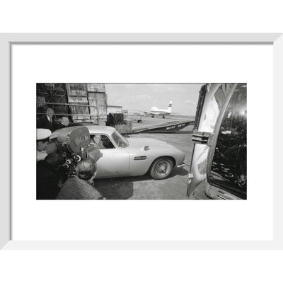James Bond Goldfinger DB5 Framed Art Print - By King & McGaw