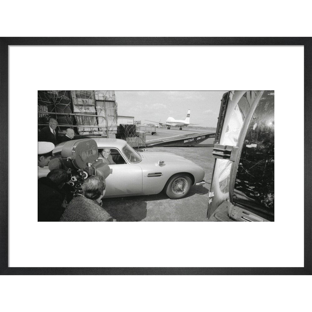 James Bond Goldfinger DB5 Framed Art Print - By King & McGaw