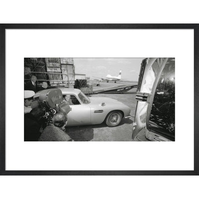James Bond Goldfinger DB5 Framed Art Print - By King & McGaw