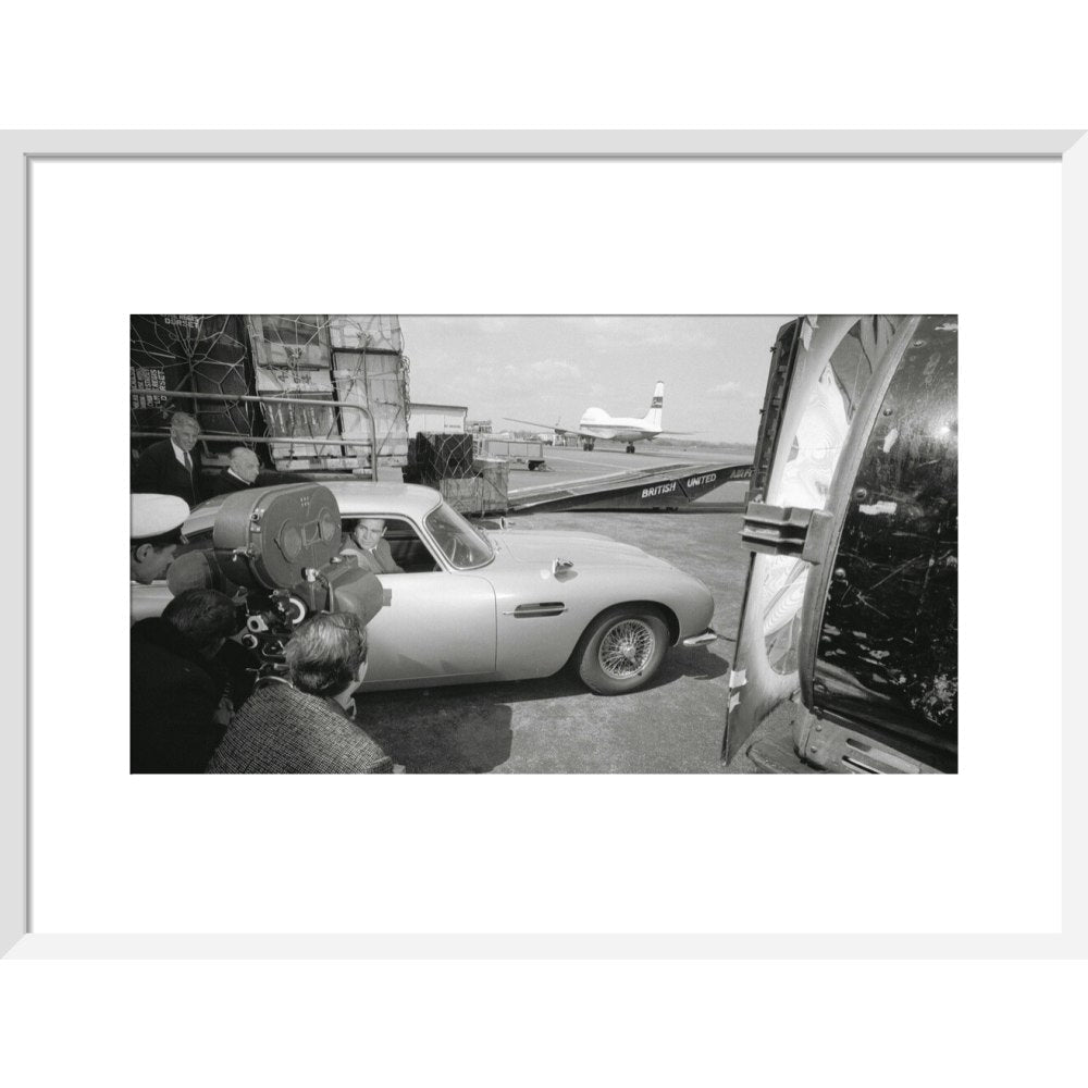 James Bond Goldfinger DB5 Framed Art Print - By King & McGaw