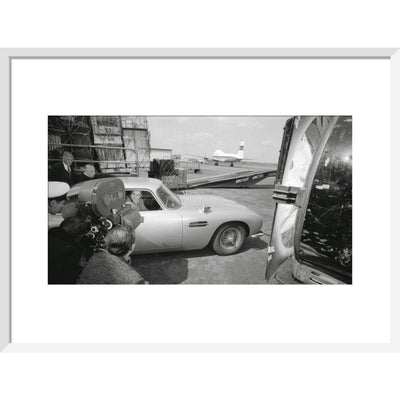 James Bond Goldfinger DB5 Framed Art Print - By King & McGaw