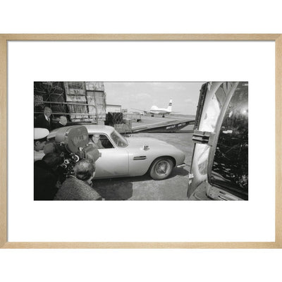 James Bond Goldfinger DB5 Framed Art Print - By King & McGaw