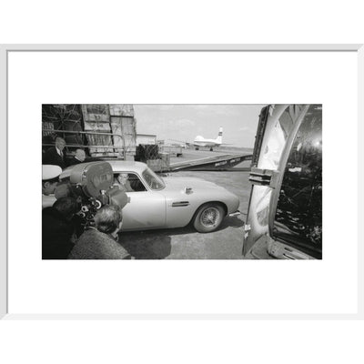 James Bond Goldfinger DB5 Framed Art Print - By King & McGaw