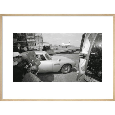 James Bond Goldfinger DB5 Framed Art Print - By King & McGaw