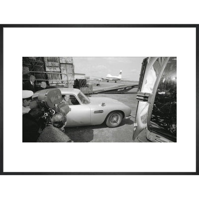 James Bond Goldfinger DB5 Framed Art Print - By King & McGaw