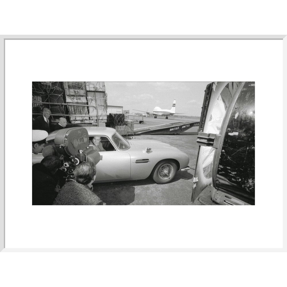 James Bond Goldfinger DB5 Framed Art Print - By King & McGaw