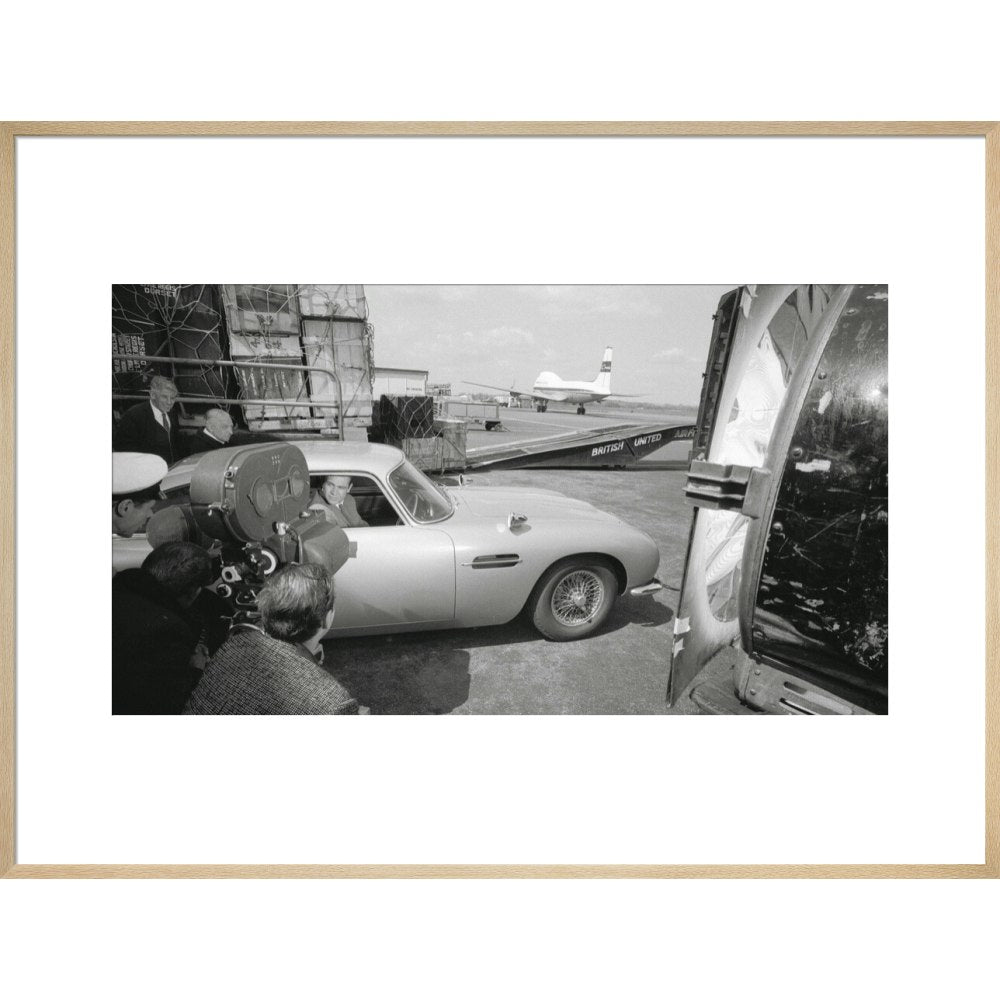 James Bond Goldfinger DB5 Framed Art Print - By King & McGaw