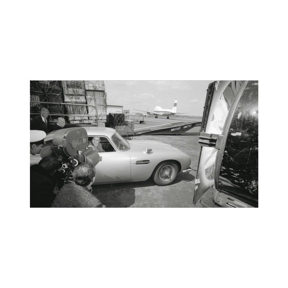 James Bond Goldfinger DB5 Framed Art Print - By King & McGaw