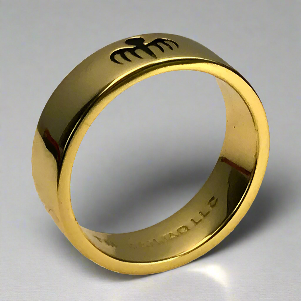 James Bond Blofeld No.1 SPECTRE Agent 18ct Gold Ring Prop Replica