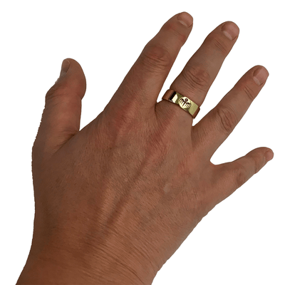 James Bond Blofeld No.1 SPECTRE Agent 18ct Gold Ring Prop Replica