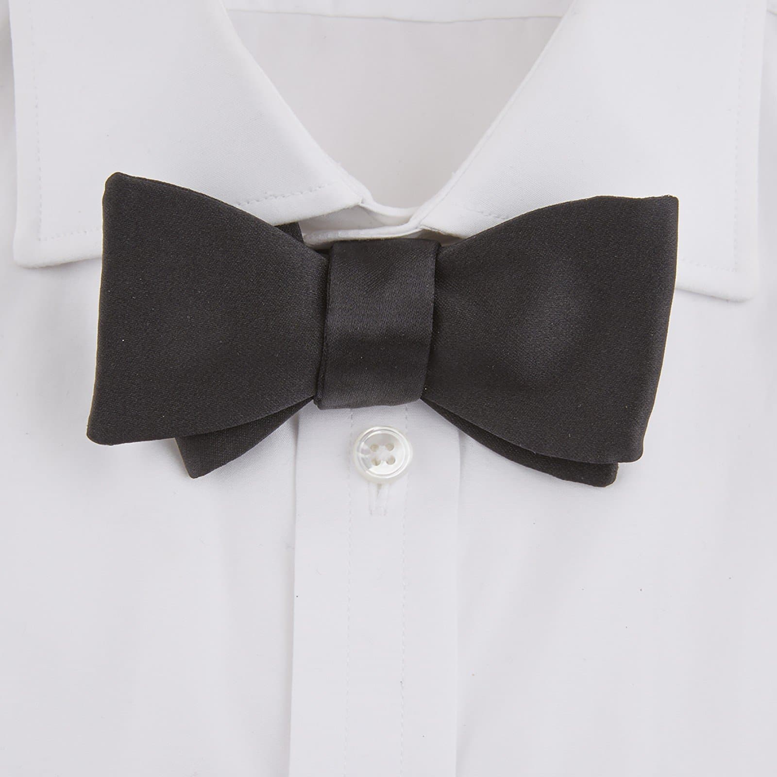 James Bond Black Silk Bow Tie - Casino Royale Edition - By Turnbull & Asser