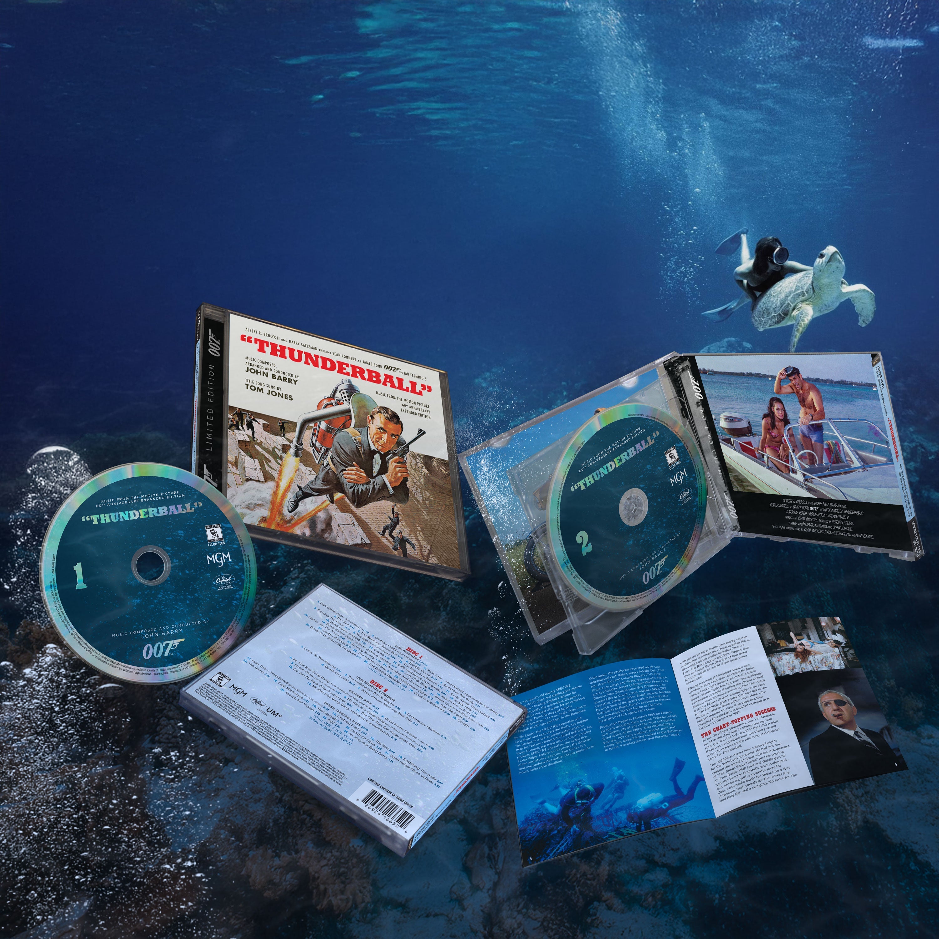 James Bond Thunderball Soundtrack Double CD Set - 60th Anniversary Expanded Remastered Edition