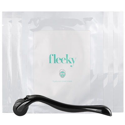 Fleeky Hyaloron Sheet Mask & Dermaroller