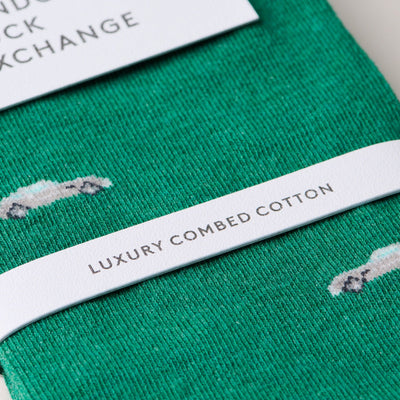 "The Green 007 DB5" James Bond Socks - By The London Sock Exchange