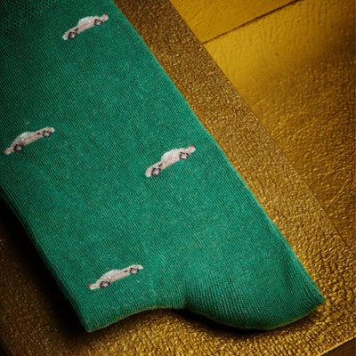 "The Green 007 DB5" James Bond Socks - By The London Sock Exchange
