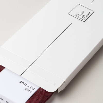 "The Burgundy 007 DB5" James Bond Socks - By The London Sock Exchange