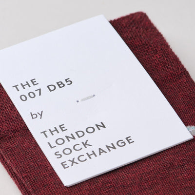 "The Burgundy 007 DB5" James Bond Socks - By The London Sock Exchange