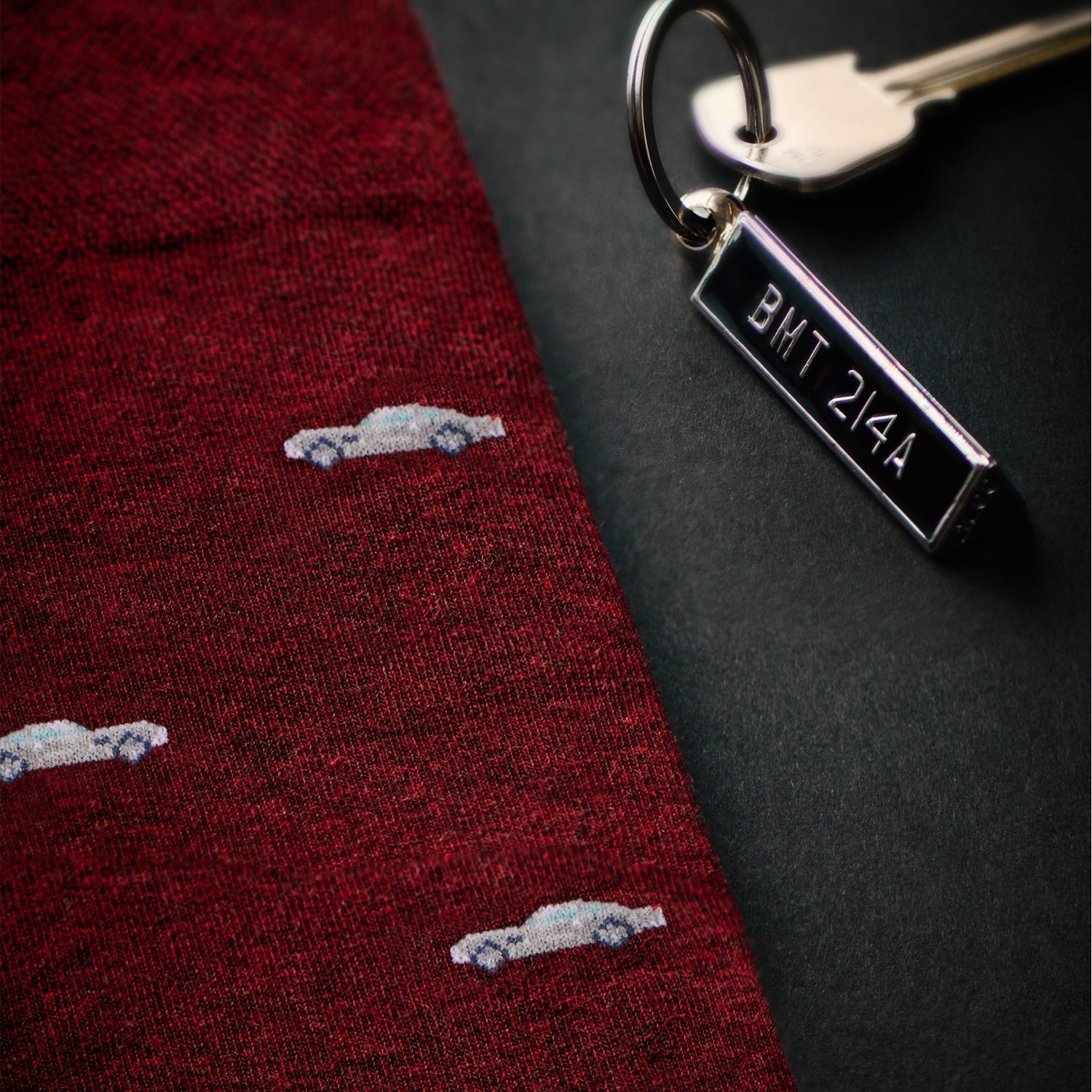 "The Burgundy 007 DB5" James Bond Socks - By The London Sock Exchange