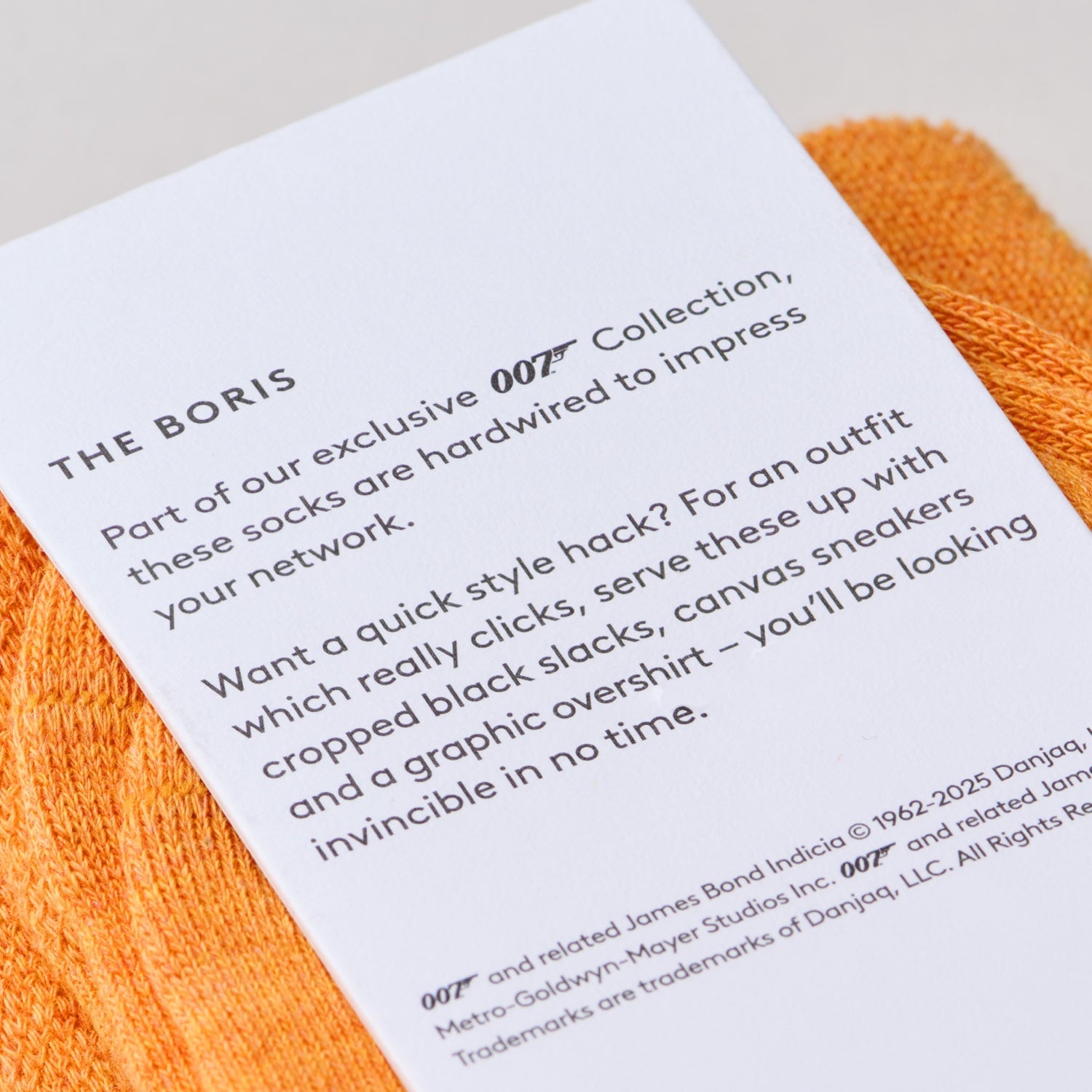 "The Boris" James Bond Socks - GoldenEye Edition - By The London Sock Exchange