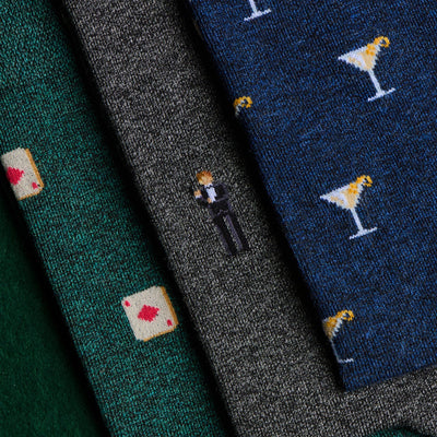 James Bond Three Sock Gift Box - Casino Royale Edition - By The London Sock Exchange