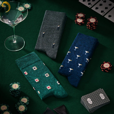 James Bond Three Sock Gift Box - Casino Royale Edition - By The London Sock Exchange