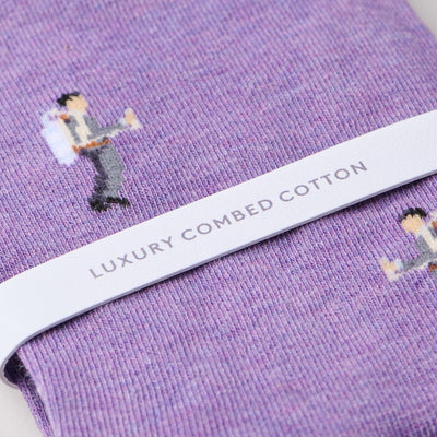"The Violet Jetpack" James Bond Socks - By The London Sock Exchange