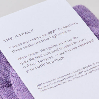 "The Violet Jetpack" James Bond Socks - By The London Sock Exchange