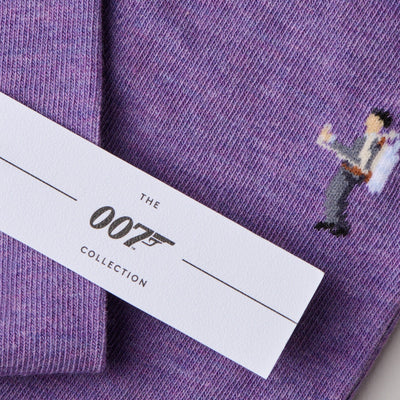 "The Violet Jetpack" James Bond Socks - By The London Sock Exchange