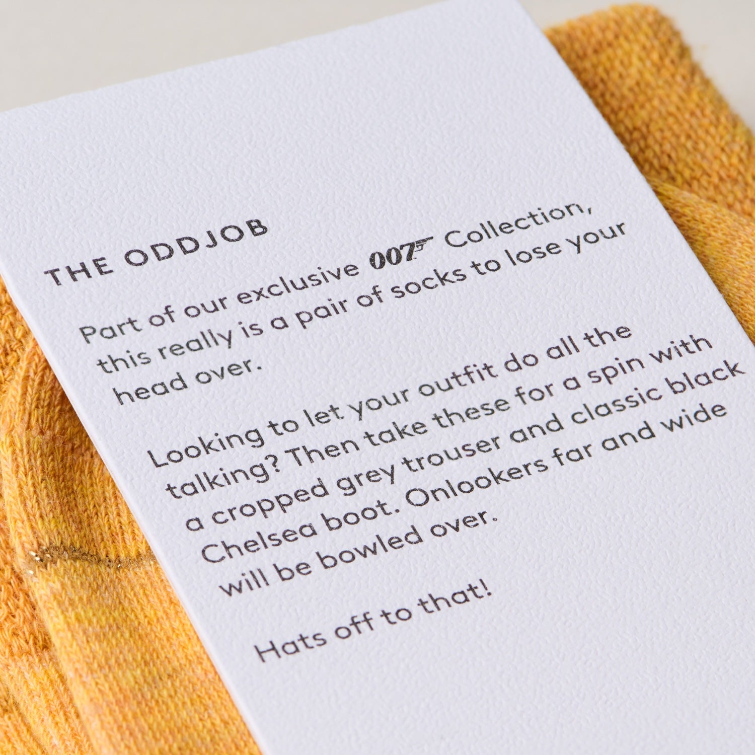 "The Oddjob" James Bond Socks - Goldfinger Edition - By The London Sock Exchange