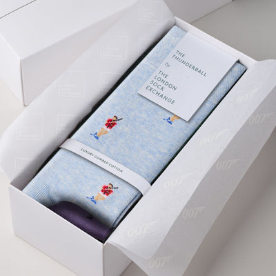 James Bond Two Sock Gift Box - Thunderball Edition - By The London Sock Exchange