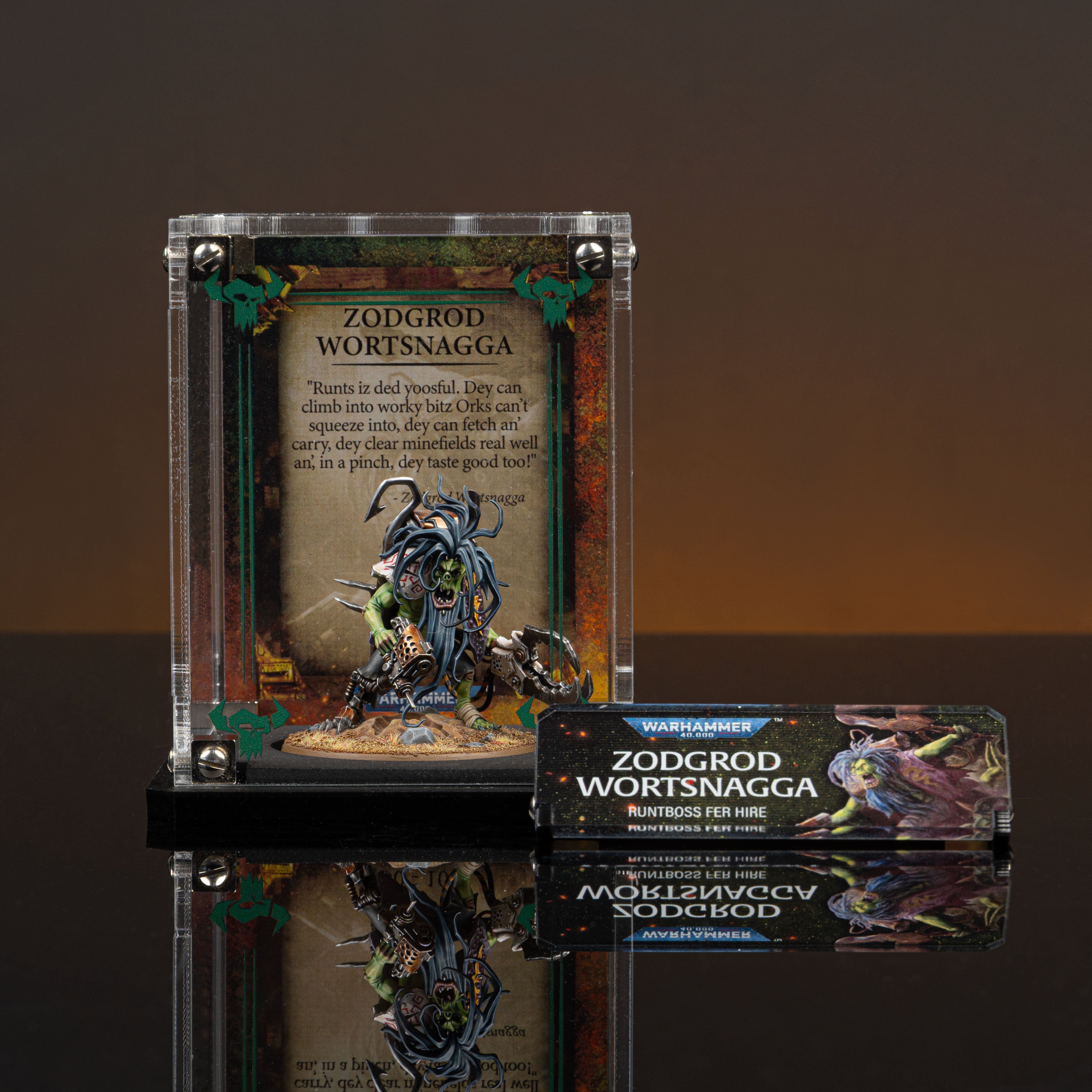 Limited Edition Display Cases for Warhammer® 40,000 Orks Miniatures